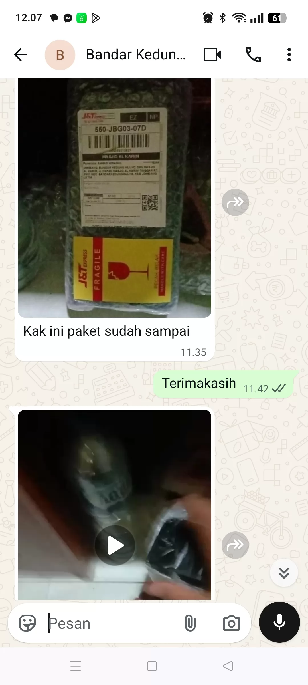 Bukti Penerimaan Barang